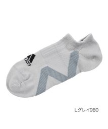 Adidas(アディダス)/福助 公式 靴下 レディース adidas(アディダス) エクセレント スニーカー丈 3234－54k<br>23－25cm ブラック 婦人 女性 フクスケ f/ライトグレー