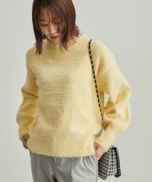 ROPE' PICNIC(ロペピクニック)/ボリューム袖フェザーニットプルオーバー/イエロー（80）