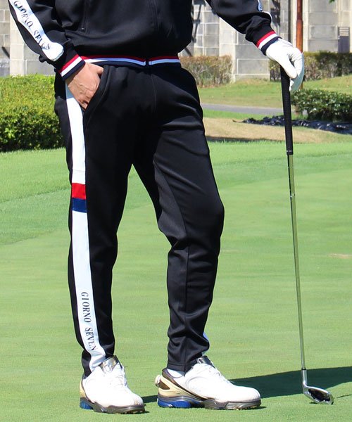 ゴルフパンツ メンズ ゴルフウェア GIORNO SEVEN ジョルノセブン ストレッチ ジャージ ジョガーパンツ サイドライン 刺繍 ロゴ  ウエストゴム スリ(504932269) | トップイズム(TopIsm) - MAGASEEK
