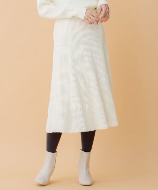 KUMIKYOKU/【WEB・一部店舗限定】モールミックスパターンニット スカート/504935748