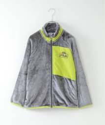 ikka kids(イッカ　キッズ)/FILA フィラ フリース胸ポケジャケット（130〜160cm）/チャコールグレー