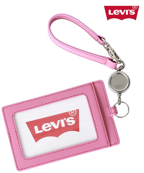 MARUKAWA(マルカワ)/【Levi's】リーバイス レザーパスケース カードケース 名刺 /通勤 通学 電車 バス 定期入れ 入学 新生活/ピンク