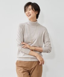 J.PRESS LADIES（LARGE SIZE）(J．プレス　レディス（大きいサイズ）)/【洗える】PRINCE タートルネック ニット/ベージュ系