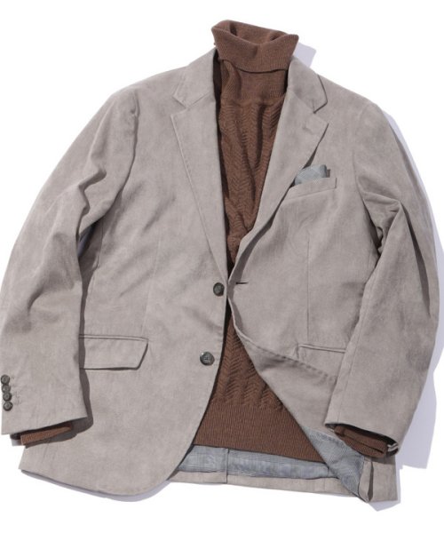 コマスエードストレッチジャケット【セットアップ対応】 商品説明【高級感の漂うイージーケアジャケット】世界的繊維メーカーで有名な小松マテーレ社が開発したコマス AA1539522444(11880円)