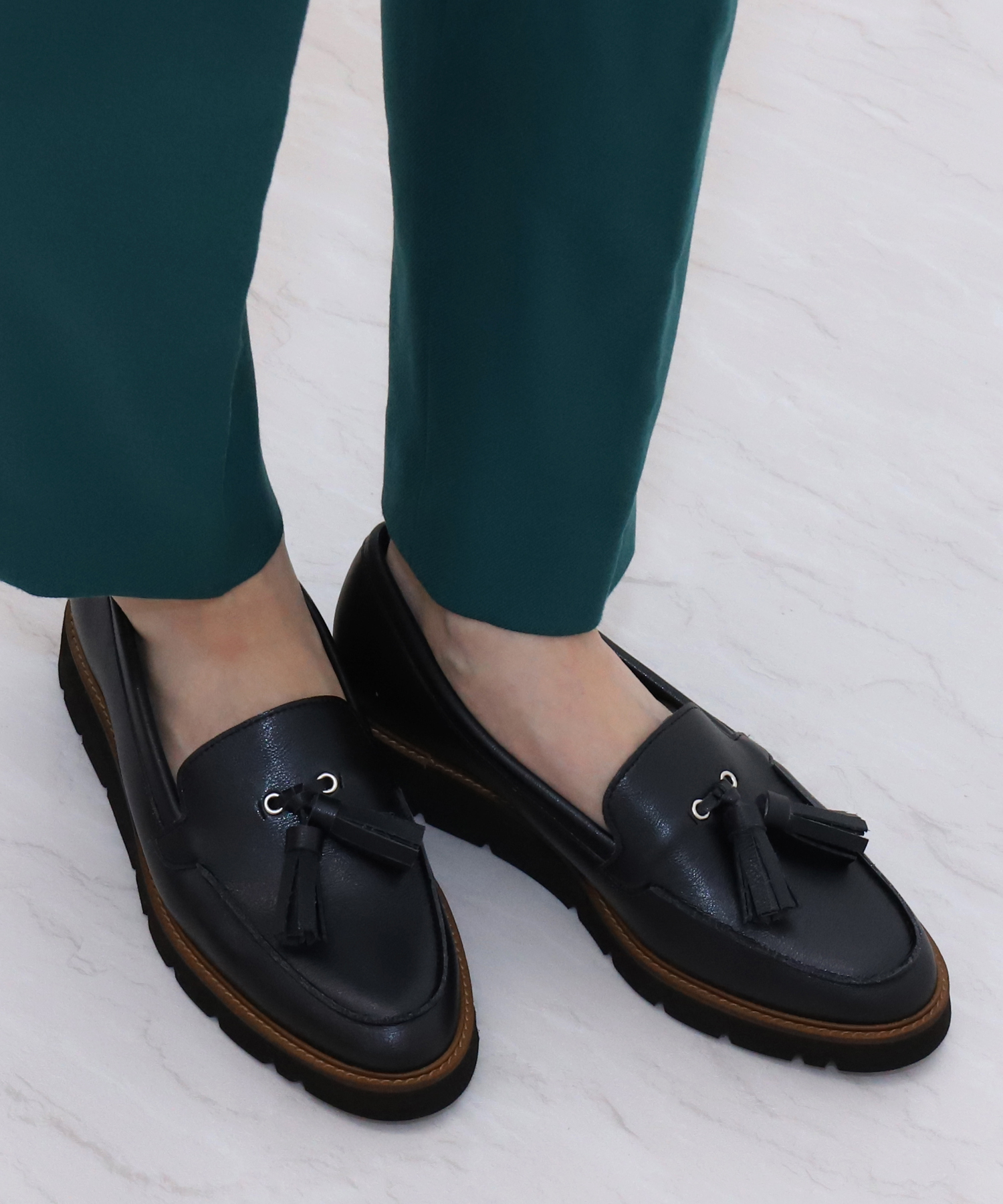 搬入設置サービス付 【新品】イタリア製 デ パスカル 革靴 タッセル
