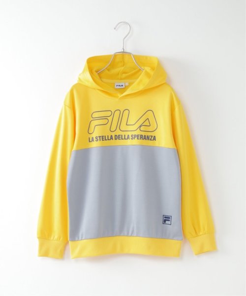 ikka kids(イッカ　キッズ)/FILA フィラ ストレッチフリースパーカー（130〜160cm）/イエロー