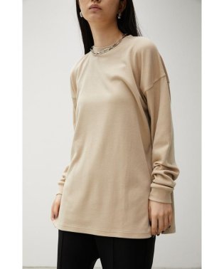 AZUL by moussy/BASIC TOUGH NECK LONG SLEEVE T/504939052