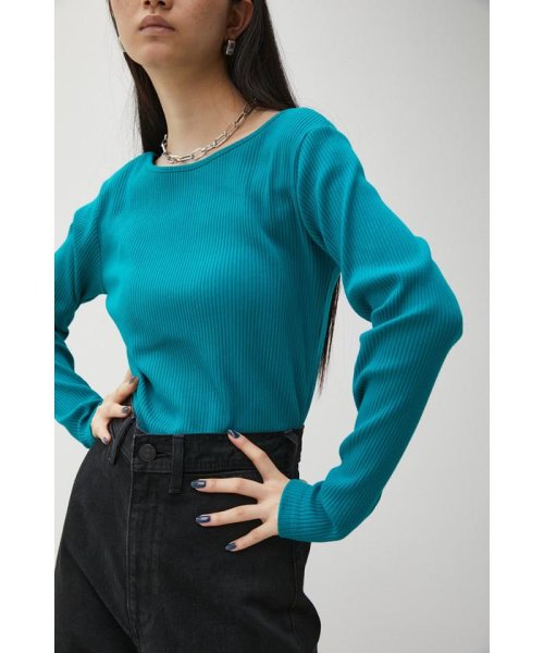 2WAY RIB LONG SLEEVE TOPS(504939053) | アズールバイマウジー(AZUL by moussy) - MAGASEEK 2WAY RIB LONG SLEEVE TOPS(504939053) | アズールバイマウジー(AZUL by moussy) - MAGASEEK