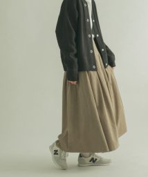 URBAN RESEARCH DOORS(アーバンリサーチドアーズ)/FORK&SPOON　コーデュロイスカート/BEIGE