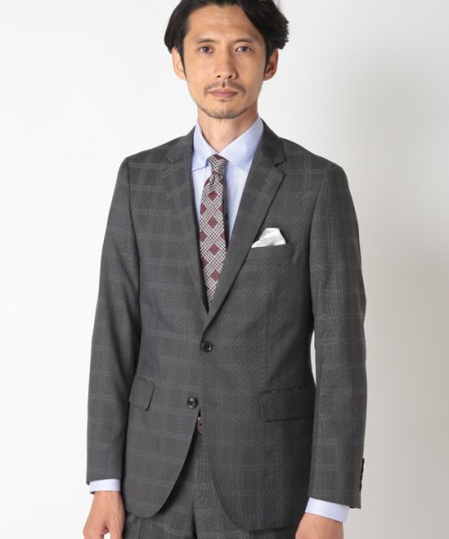 Narrow Twブライトチェック柄スーツ 別売りベストあり 2ピースビジネスセットアップスーツ クラウデッドクローゼット Crowded Closet Magaseek