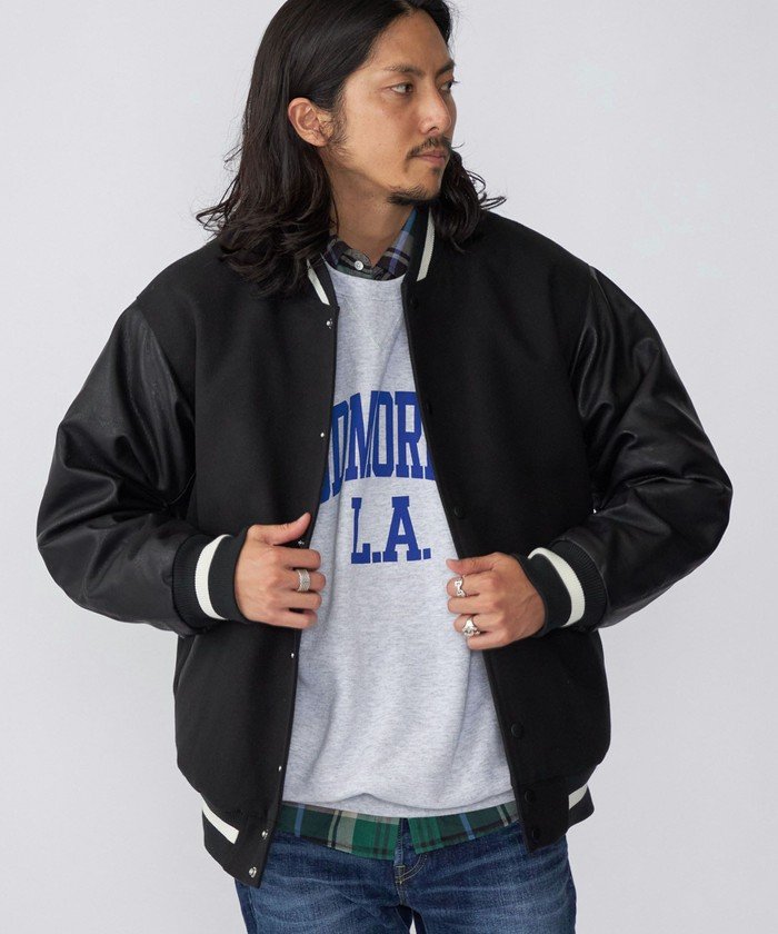 スタジャン メンズ レザーの通販 価格比較 価格 Com