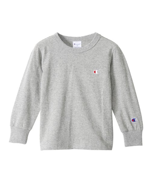 MAC HOUSE(kid's)(マックハウス（キッズ）)/Champion チャンピオン ベーシック長袖Tシャツ CK－T401/グレー