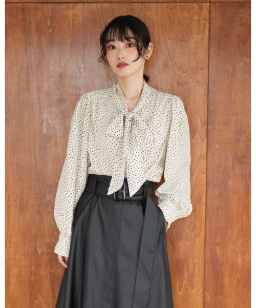 セール ドットボウタイブラウス Lily Chic Lily Chic Magaseek