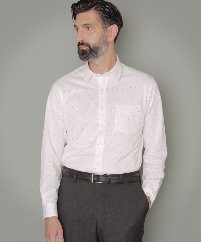 ジャージドットプリントシャツ(504885195)|HANKYU MEN'S / 阪急メンズ
