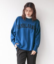 MICA&DEAL(マイカアンドディール)/print logo pullover/BLUE
