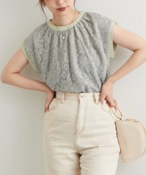 NICE CLAUP OUTLET(ナイスクラップ　アウトレット)/【natural couture】バックリボンフレンチスリーブブラウス/ミント