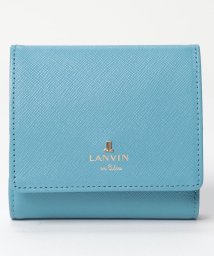 LANVIN en Bleu(BAG)(ランバンオンブルー（バッグ）)/リュクサンブールカラー 内BOX二つ折り財布/ブルー