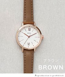 nattito(ナティート)/【メーカー直営店】腕時計 レディース スローマ 静音ムーブメント 高見え シンプル ビジネス YM060/ブラウン