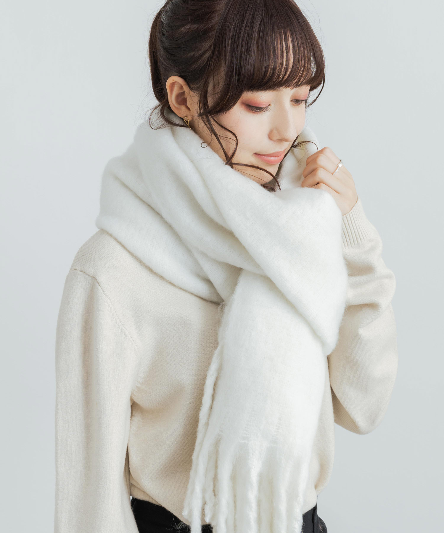 MONCLER モンクレール ボーダー マフラー MONCLER モンクレール