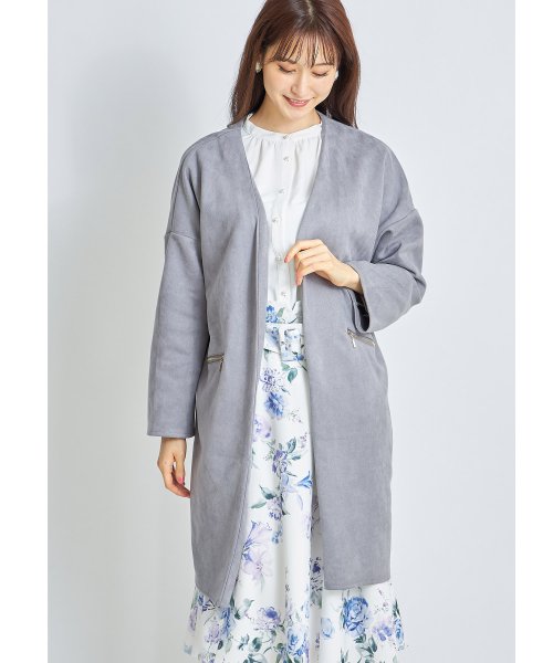 ポケットファスナースエードポンチコーディガン トッコクローゼット Tocco Closet Magaseek