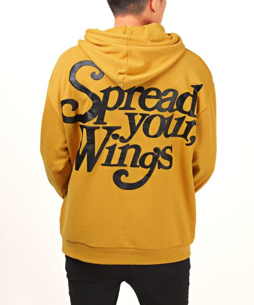 セール ロゴ発泡プリントパーカー パーカー メンズ スウェット ビッグシルエット ロゴ プリント 発泡 プルオーバー ラグスタイル Luxstyle Magaseek