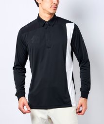 Munsingwear(マンシングウェア)/はっ水カラーブロック長袖シャツ【アウトレット】/ブラック