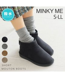 minky me!/<防寒 撥水加工>撥水ミニ丈ムートンブーツ/504846115