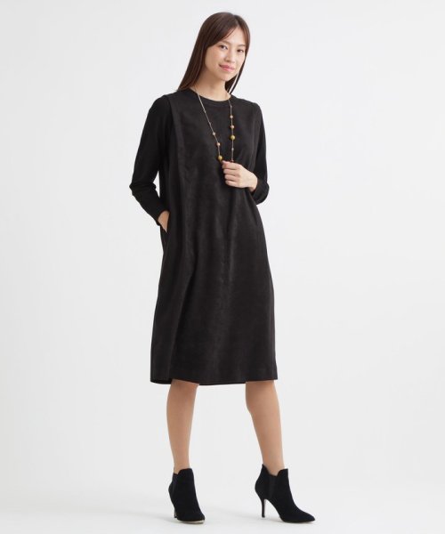 セットアップ対応 ウォッシャブル フェイクスエードワンピース トランスワーク Transwork Magaseek