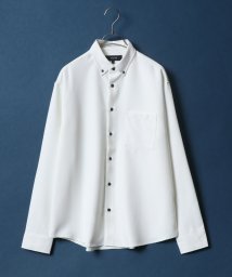 ANPAS(ANPAS)/【ANPAS】Oversize Twill Button Down Shirt/オーバーサイズ ツイル ボタンダウンシャツ 長袖 メンズ シャツ カジュアル/ホワイト