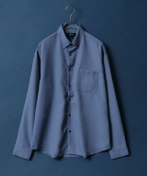 ANPAS(ANPAS)/【ANPAS】Oversize Twill Button Down Shirt/オーバーサイズ ツイル ボタンダウンシャツ 長袖 メンズ シャツ カジュアル/ブルー
