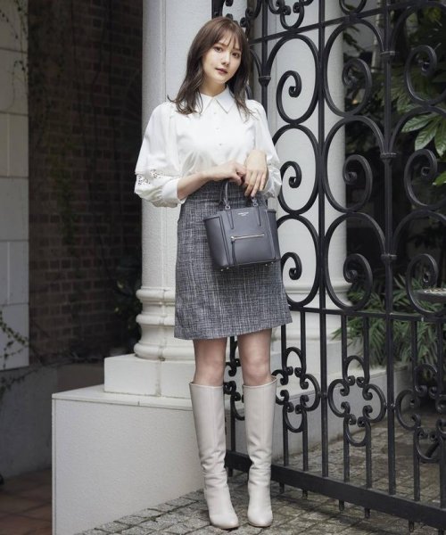 ツイード台形ミニスカート スウィングル Swingle Magaseek