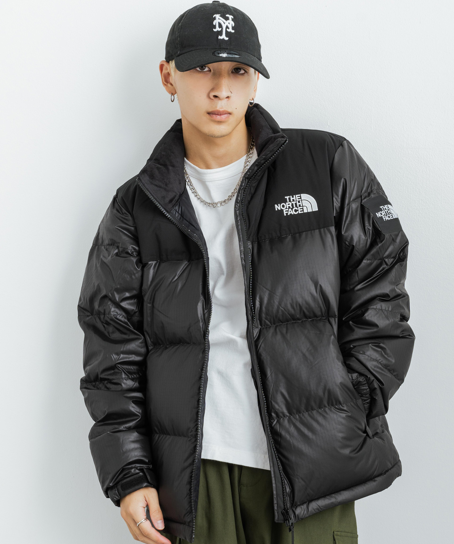 THE NORTH FACE ノースフェイス 韓国 ダウンジャケット WHITE LABEL ホワイトレーベル NOVELTY NUPTSE DOWN  JACK