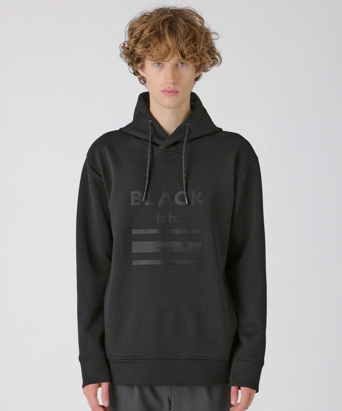 BLACK lab.】シャドーチェックロゴフーディー(504949288)｜HANKYU 