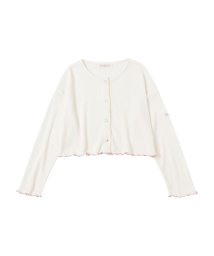 MAC HOUSE(kid's)(マックハウス（キッズ）)/ORGABITS オーガビッツ カットカーディガン PMHOB22F08G/アイボリー