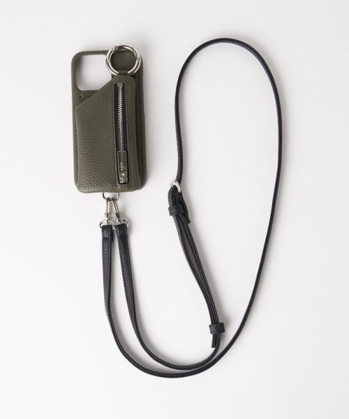 BEAUTY&YOUTH UNITED ARROWS(ビューティーアンドユース　ユナイテッドアローズ)/＜AJEW＞CADENAS ストラップ iPhone13Pro ケース/OLIVE