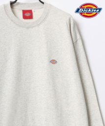 LAZAR(ラザル)/【Lazar】Dickies/ディッキーズ 別注 ビッグシルエット ミニロゴワッペン ワンポイント刺繍 スウェット トレーナー/メンズ レディース カジュアル /オートミール