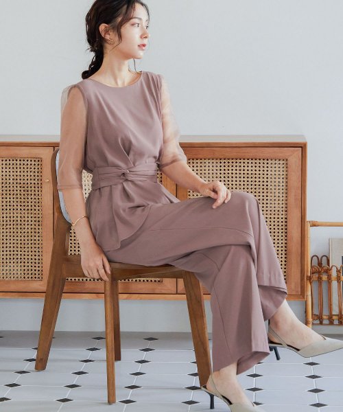 セール】niana ニアナ 結婚式 セットアップ パンツドレス パーティー  