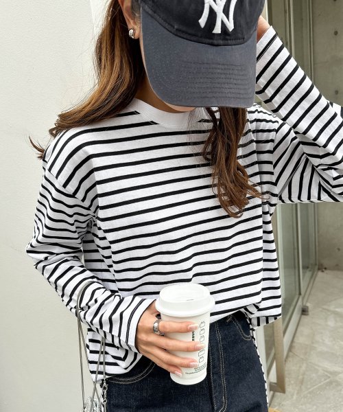 セール】コットン天竺ボーダー長袖Tシャツ(504951087) | アンドミー(and Me...) - MAGASEEK セール】コットン天竺ボーダー長袖Tシャツ(504951087) | アンドミー(and Me...) - MAGASEEK