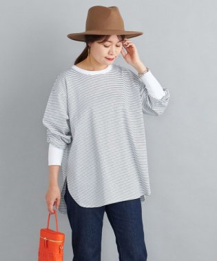 SHIPS WOMEN/ロング リブ スリーブ カットソー  ボーダー/ソリッド 24SS ◇/504951698