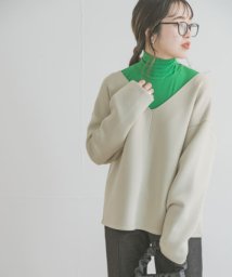 ITEMS URBANRESEARCH(アイテムズ アーバンリサーチ（レディース）)/ダンボールVネックプルオーバー/BEG