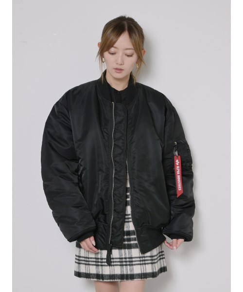 美品 スナイデル×アルファインダストリー コラボレーション MA-1 アイボリー