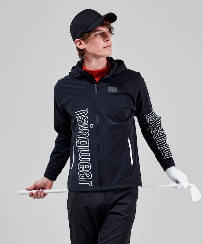 ENVOY/エンボイ』CORDURAはっ水ストレッチフレームロゴプリントブルゾ