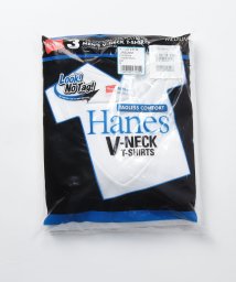 JEANS MATE/【HANES】青ラベル ポリエステル混 VネックTシャツ 3Pパック 3枚組 型崩れしにくい 速乾 ドライタッチ 肌着にも/504945923