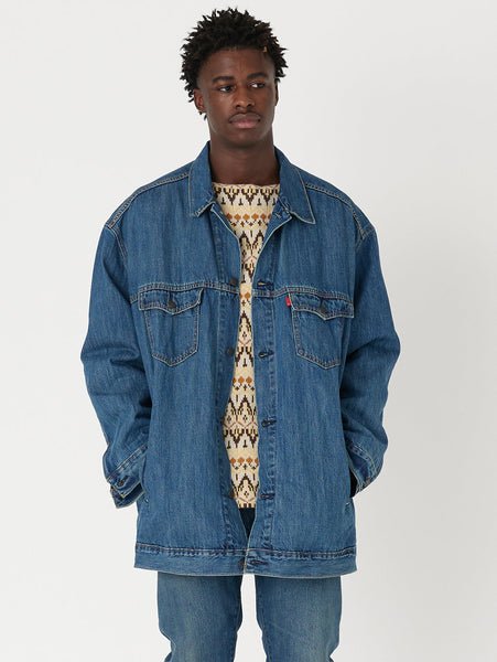 セール】XL トラッカージャケット ミディアムインデゴ STONEWASH 