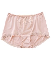 Lace Ladies(レースレディース)/ボクサータイプ ショーツ レディース 下着 単品 パンティー フラワーレース ジャストウエスト シンプル ナチュラル きれいめ ベーシック デイリー ストレッチ/ピンク