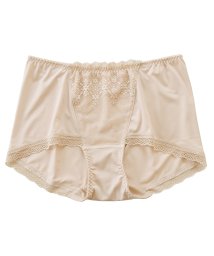 Lace Ladies(レースレディース)/ボクサータイプ ショーツ レディース 下着 単品 パンティー フラワーレース ジャストウエスト シンプル ナチュラル きれいめ ベーシック デイリー ストレッチ/アイボリー