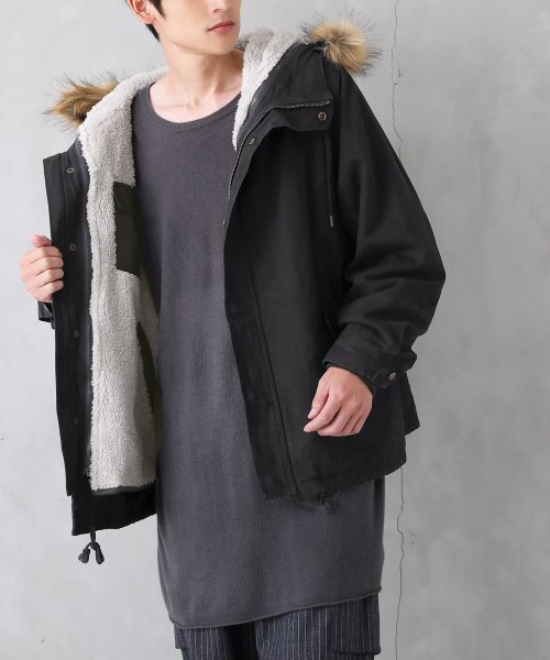 『ライナー付き3wayミドル丈モッズコート』 『ライナー付き3wayミドル丈モッズコート』 R1371462090(10465円)