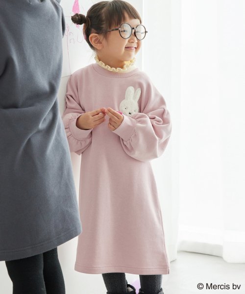 セール Kids Miffy ミッフィー Rope Picnic ボアワッペンワンピース ロぺピクニックキッズ Rope Picnic Kids Magaseek