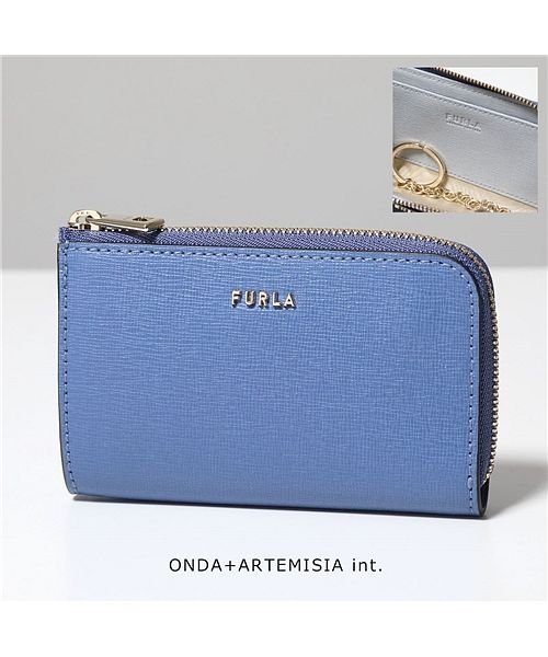 FURLA(フルラ)/【Furla(フルラ)】キーケース  レディース WR00123 B30000 BABYLON バビロン レザー カードケース キーチェーン付き ミニ財布/ブルー系