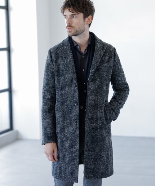 予約販売 グレンチェックチェスターコート メンズファッション 阪急百貨店公式通販 阪急 Men S Online Store